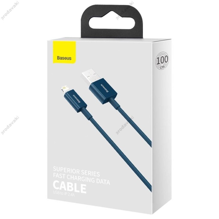 USB кабель Baseus Superior Series Fast Charging Data Cable USB to Lightning 2.4A 1m Blue (CALYS-A03)