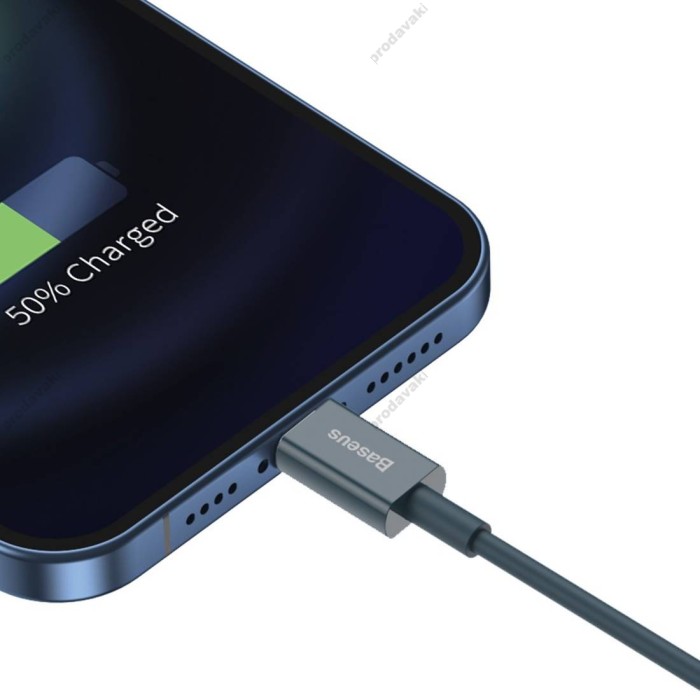 USB кабель Baseus Superior Series Fast Charging Data Cable USB to Lightning 2.4A 1m Blue (CALYS-A03)