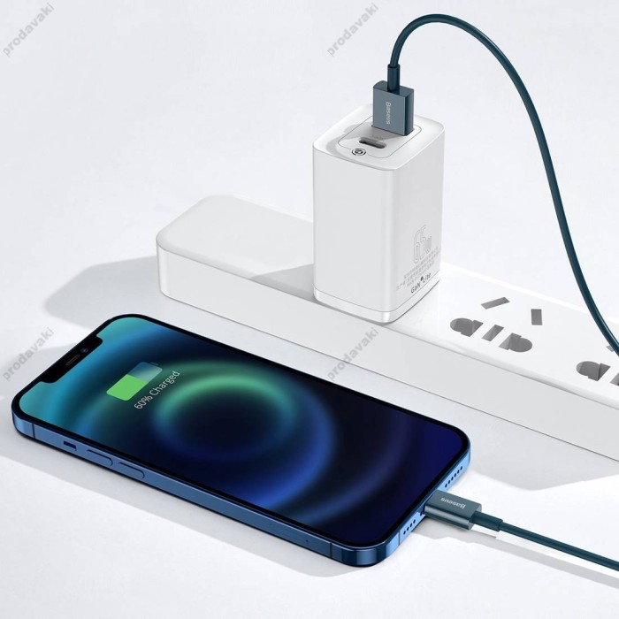 USB кабель Baseus Superior Series Fast Charging Data Cable USB to Lightning 2.4A 1m Blue (CALYS-A03)
