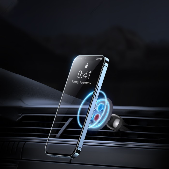 Автомобільний тримач Baseus C01 Magnetic Phone Holder (Air Outlet Version) Black SUCC000101