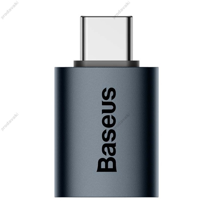 Перехідник Адаптер-перехідник Baseus Ingenuity Series Mini OTG Adaptor Type-C to USB-A 3.1 Blue (ZJJQ000003)