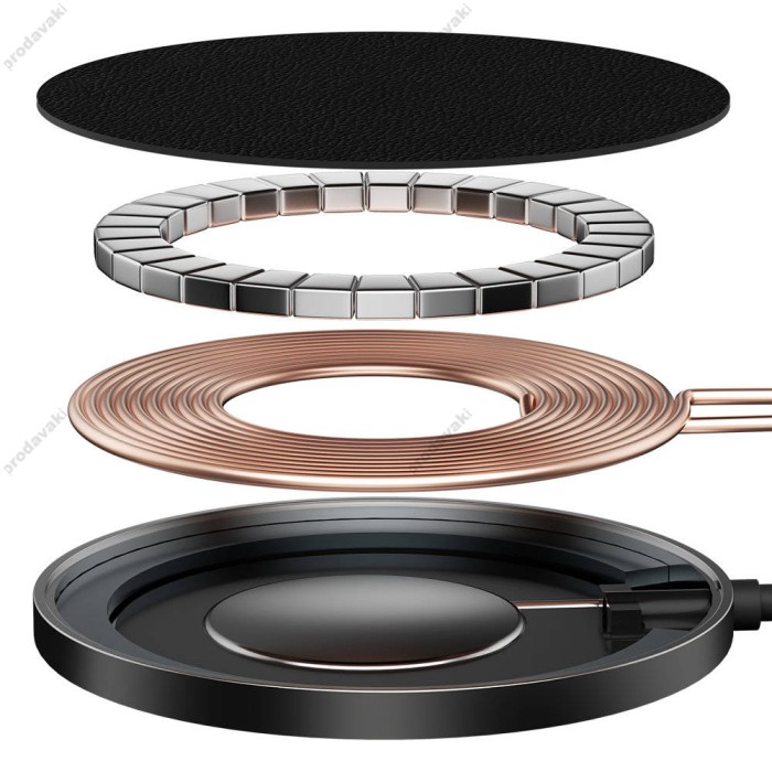 Бездротовий зарядний пристрій Baseus Simple Mini 2 Magnetic Wireless Charger 15W Black (CCJJ010001)