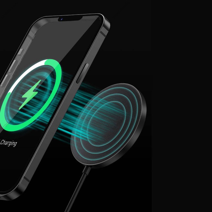 Бездротовий зарядний пристрій Baseus Simple Mini 2 Magnetic Wireless Charger 15W Black (CCJJ010001)