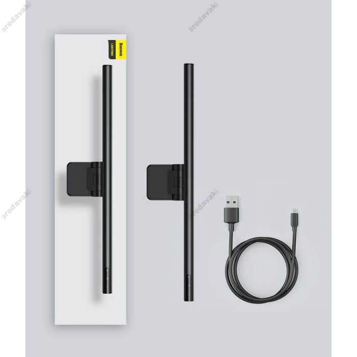 Лампа на монітор Baseus i-wok Stepless Dimming Screen Hanging Light Black (DGIWK-B01)