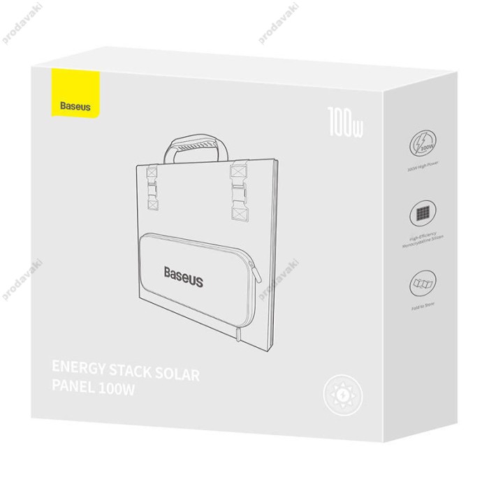 Сонячна панель Baseus Energy Stack Solar Panel 100W Cold Green (CCNL050006)