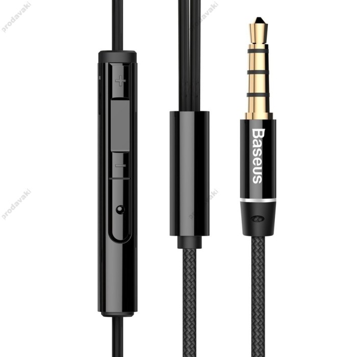 Дротові навушники BASEUS H06 Enock lateral in-ear with mic Black NGH06-01