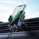 Автомобільний тримач із бездротовою зарядкою Baseus Halo car holder with 15W inductive charger Black SUDD000001