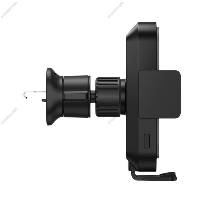 Автомобільний тримач із бездротовою зарядкою Baseus Halo car holder with 15W inductive charger Black SUDD000001