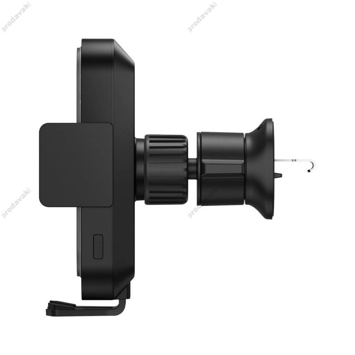 Автомобільний тримач із бездротовою зарядкою Baseus Halo car holder with 15W inductive charger Black SUDD000001