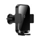 Автомобільний тримач із бездротовою зарядкою Baseus Halo car holder with 15W inductive charger Black SUDD000001