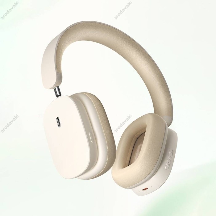 Бездротові Bluetooth навушники Baseus Bowie H1 Noise-Cancelling Wireless Headphones White (NGTW230002)