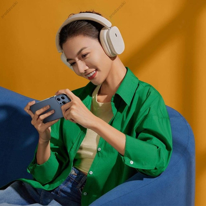 Бездротові Bluetooth навушники Baseus Bowie H1 Noise-Cancelling Wireless Headphones White (NGTW230002)