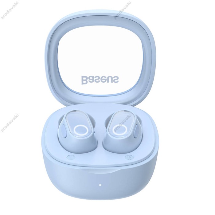 Бездротові Bluetooth навушники Baseus Bowie WM02 True Wireless Earphones BT 5.3 Blue NGTW180003