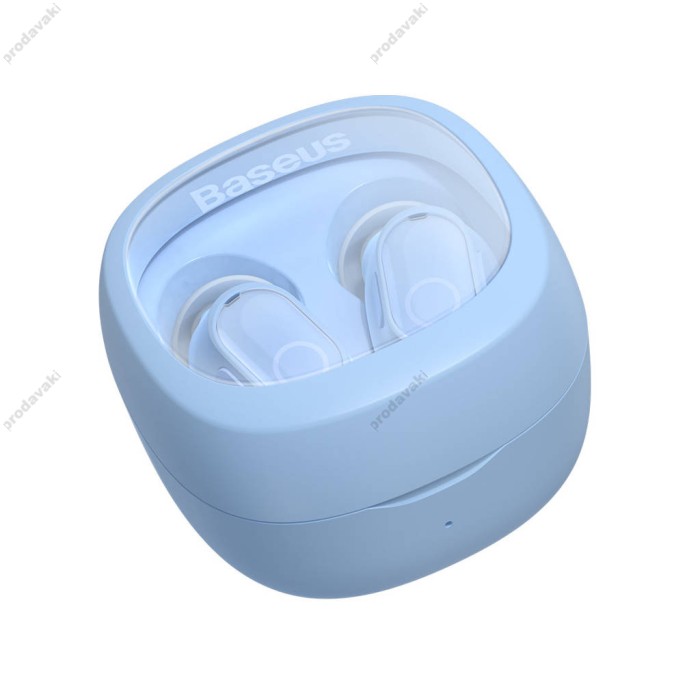Бездротові Bluetooth навушники Baseus Bowie WM02 True Wireless Earphones BT 5.3 Blue NGTW180003