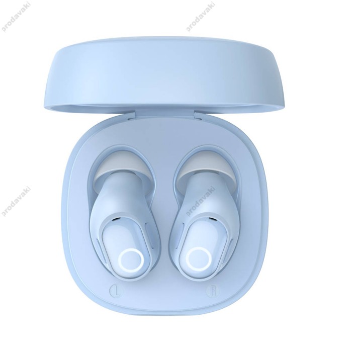 Бездротові Bluetooth навушники Baseus Bowie WM02 True Wireless Earphones BT 5.3 Blue NGTW180003