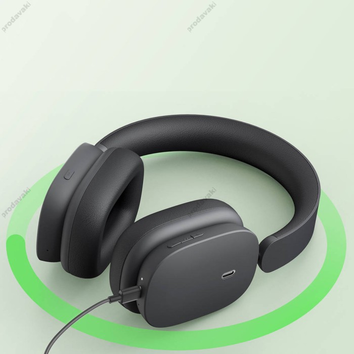 Бездротові Bluetooth навушники Baseus Bowie H1 Noise-Cancellation Wireless Headphones Grey NGTW230213