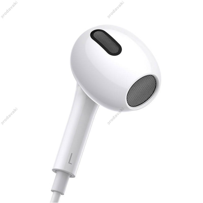 Дротові навушники Baseus H17 Encok lateral in-ear Wired Earphone 3.5mm White NGCR020002