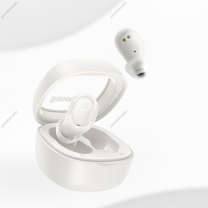 Бездротові Bluetooth навушники Baseus Bowie WM02 True Wireless Earphones BT 5.3 Creamy-white NGTW180002