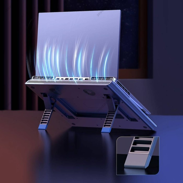 Підставка для ноутбука та MacBook Baseus ThermoCool Heat-Dissipating Laptop Stand (Turbo Fan Version) Gray (LUWK000013)