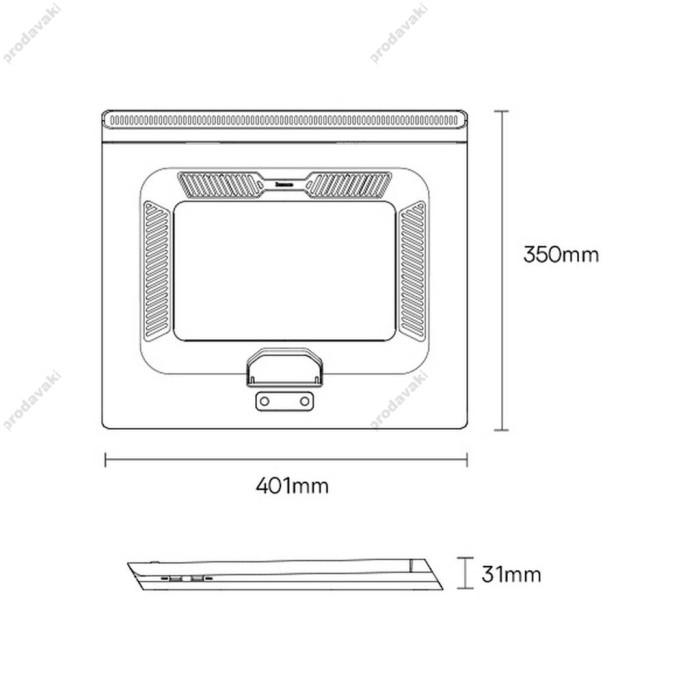 Підставка для ноутбука та MacBook Baseus ThermoCool Heat-Dissipating Laptop Stand (Turbo Fan Version) Gray (LUWK000013)