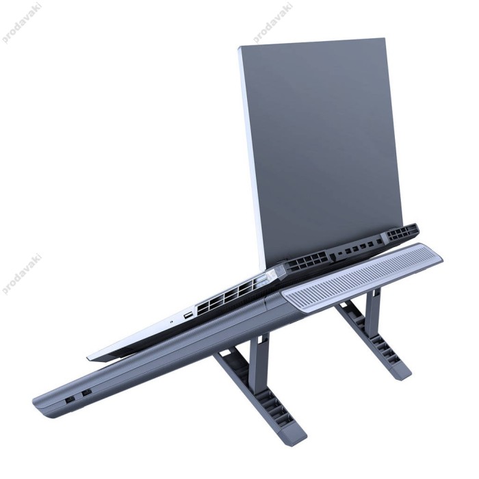 Підставка для ноутбука та MacBook Baseus ThermoCool Heat-Dissipating Laptop Stand (Turbo Fan Version) Gray (LUWK000013)