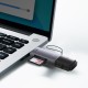 Кардрідер Baseus Lite Series USB-A/Type-C to SD/TF Card Reader Grey WKQX060113