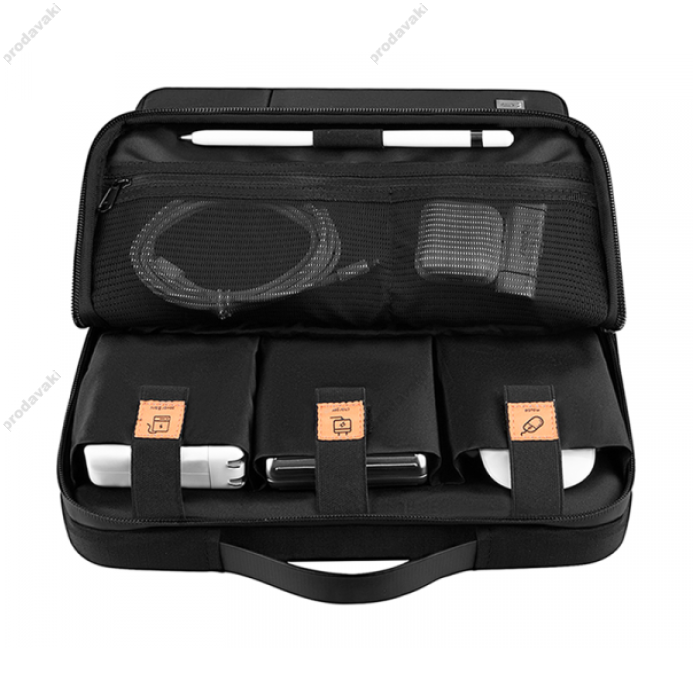 Сумка WIWU Alpha Double Layer Sleeve Bag для MacBook ноутбука планшета 13"-14.2" Black