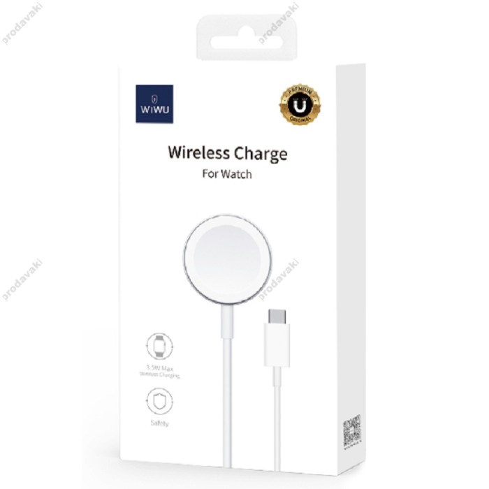 Кабель з бездротовою зарядкою Type-C Wiwu MagSafe For Watch M9 1m white
