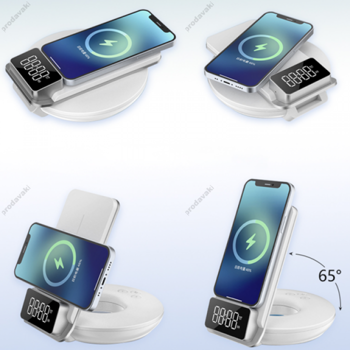 Бездротовий зарядний пристрій Wiwu M11 4in1 Wireless Charger white