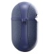 Чохол для AirPods 3 Wiwu Calfskin Genuine Leather Blue