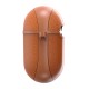 Чохол для AirPods 3 Wiwu Calfskin Genuine Leather Brown
