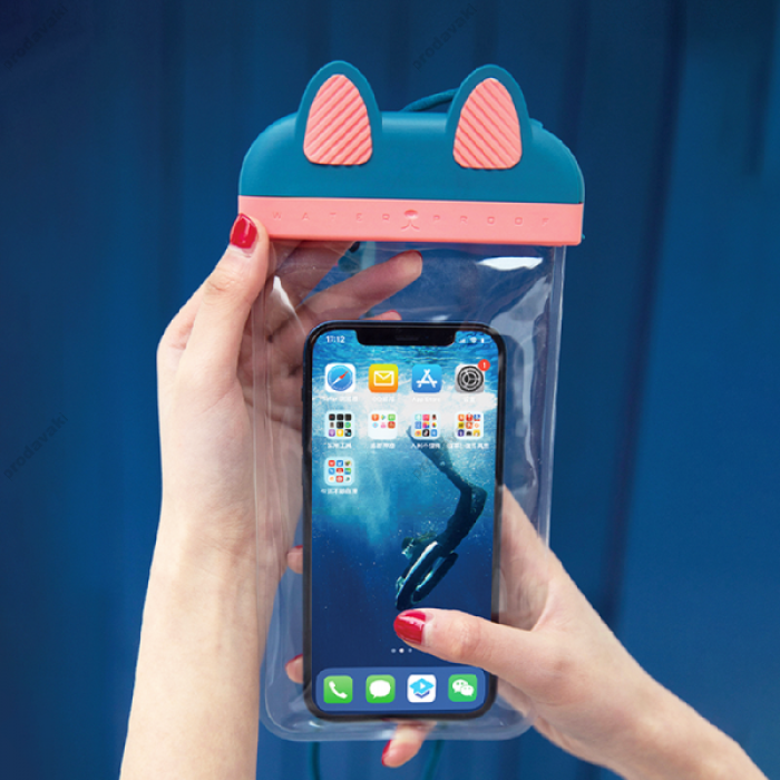 Чохол водонепроникний Wiwu Kitty до 7.0" blue