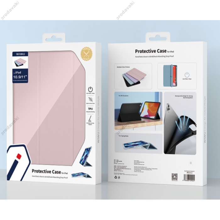 Чохол для планшета Wiwu Protective Case для iPad Air 4 / iPad Air 5 10.9 2020 / 2022 pink