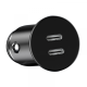 Автомобільний зарядний пристрій Wiwu PC400 Type-C Dual 40W Black