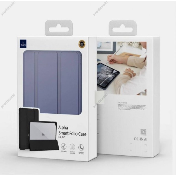 Чохол для планшета WiWU Alpha Smart Folio Case для iPad Pro 12.9 (2020 / 2021 / 2022) dark blue