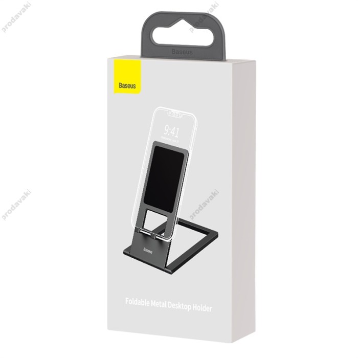 Підставка Baseus Foldable Metal Desktop Holder для телефонів та планшетів Gray (LUKP000013)