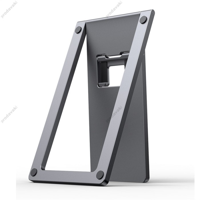 Підставка Baseus Foldable Metal Desktop Holder для телефонів та планшетів Gray (LUKP000013)