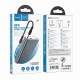 Повербанк портативний акумулятор Power bank Hoco J97 UPS multi-function 5V+12V 10000 mAh Grey
