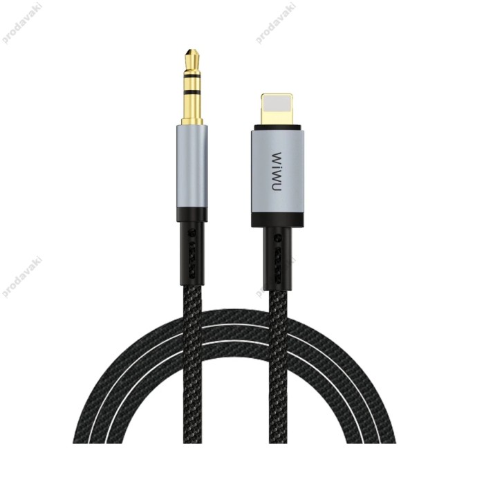 AUX-адаптер WiWU Wi-C048L Legend Audio Convertor Lightning to 3.5mm 1.5m Black