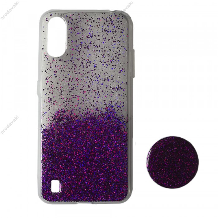 Силікон Fashion popsoket для Samsung A01 (A015) violet