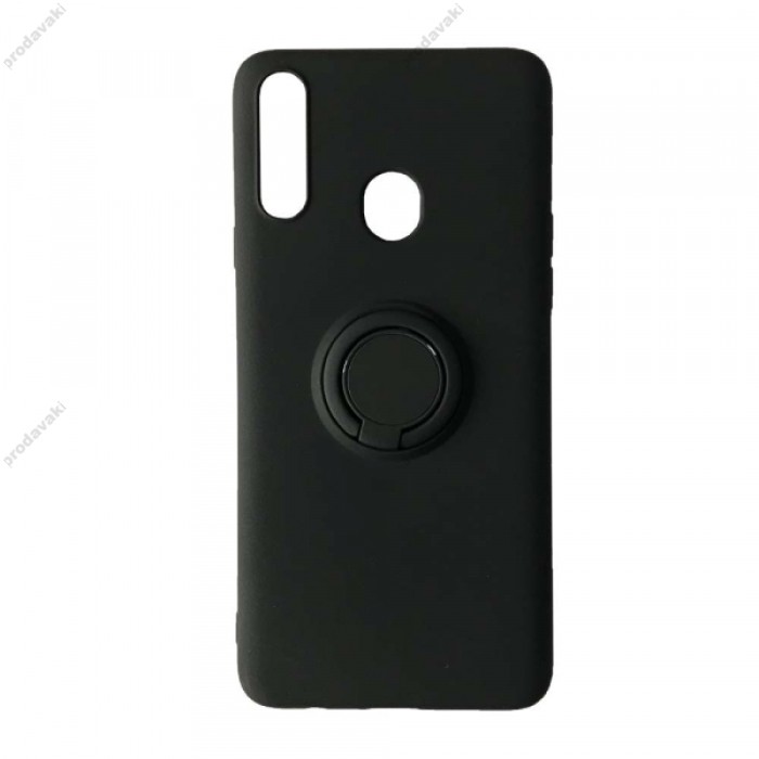 Силікон iFace №2 кільце+магніт Samsusung A20/A30 (A205/A305) Black
