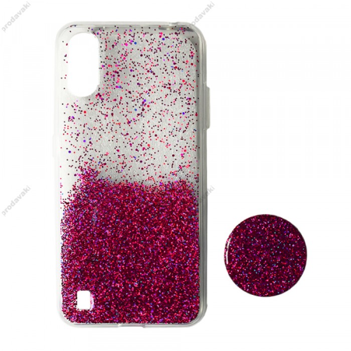 Силікон Fashion popsoket Samsung A01 (A015) pink