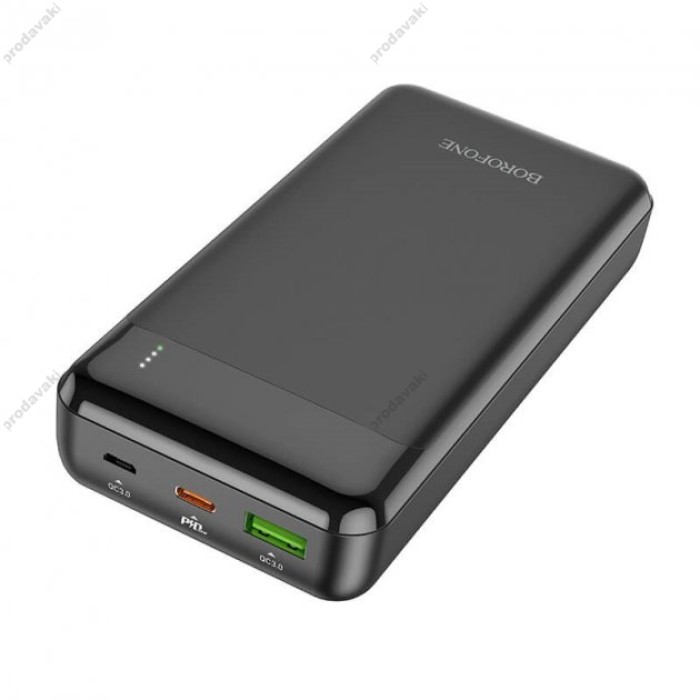 Повербанк портативний акумулятор Power bank Borofone BJ19A c екраном PD 20W 20000 mAh Black