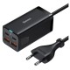 Мережевий зарядний пристрій Baseus GaN3 Pro Desktop Fast Charger 2U+2C 100W EU Black (CCGP000101)