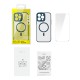 Чохол Baseus Frame Series Magnetic Case+ Скло прозоре 0.22mm для Apple iPhone 14 Pro Max (ARJT030103) Blue