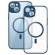 Чохол Baseus Frame Series Magnetic Case+ Скло прозоре 0.22mm для Apple iPhone 14 (ARJT020003) Blue