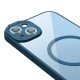 Чохол Baseus Frame Series Magnetic Case+ Скло прозоре 0.22mm для Apple iPhone 14 (ARJT020003) Blue