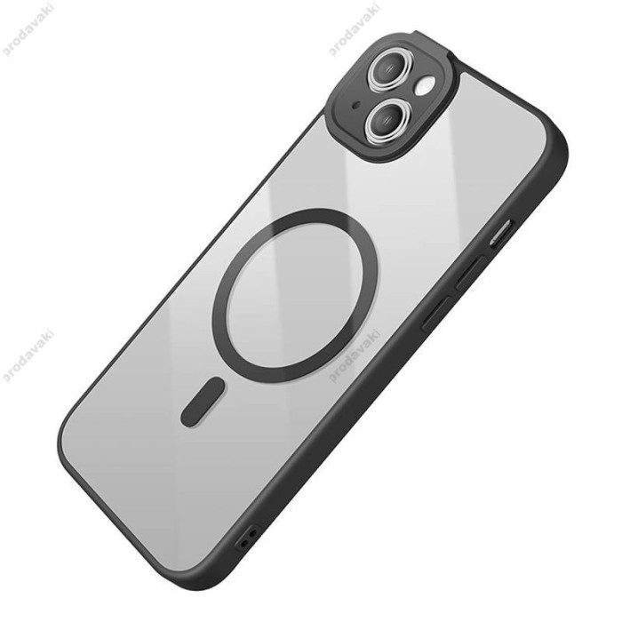 Чохол Baseus Frame Series Magnetic Case+ Скло прозоре 0.22mm для Apple iPhone 14 (ARJT020001) Black