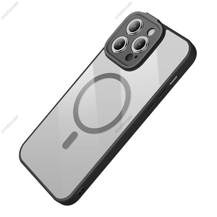 Чохол Baseus Frame Series Magnetic Case+ Скло прозоре 0.22mm для Apple iPhone 14 Pro Max (ARJT030101) Black