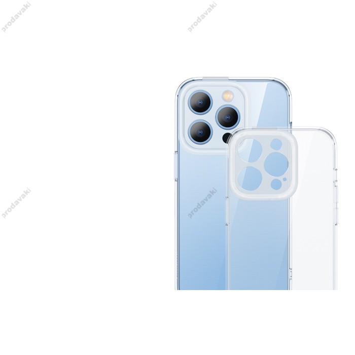Чохол Baseus Illusion Series transparent Case+ Скло прозоре 0.22mm + Змінні рамки для Apple iPhone 14 Pro (ARHJ000102)
